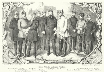 Kaiser Wilhelm Ier et ses paladins - German School