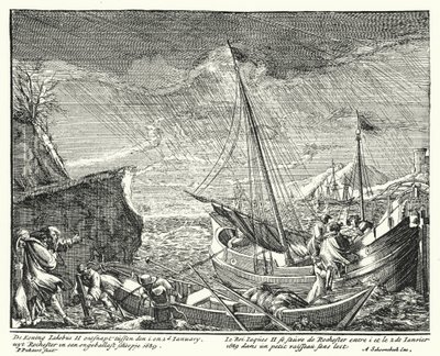 Le roi Jacques II fuit l