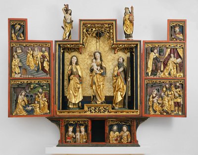 Vie de la Vierge Marie (bois, doré et polychrome) - German School