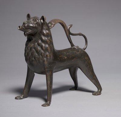 Aquamanile en forme de lion, 1200-50 - German School