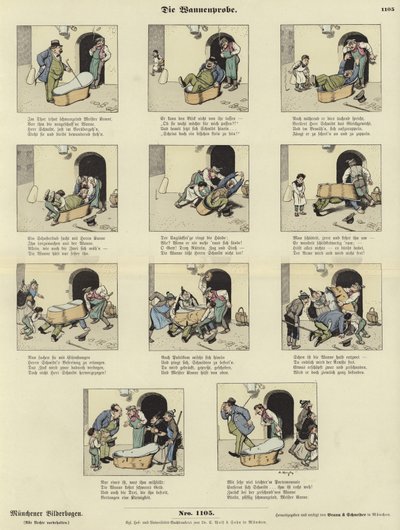 Homme testant un bain - German School