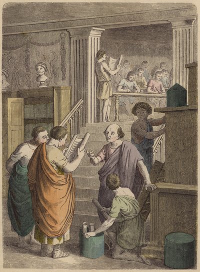 Fabrication et commerce de livres dans la Rome antique - German School