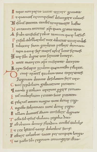 Manuscrit écrit par Hrotswitha de Gandersheim décrivant l