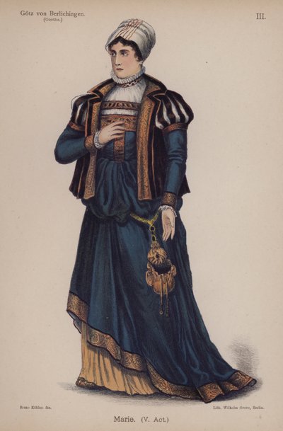Marie, de Gotz von Berlichingen de Goethe - German School
