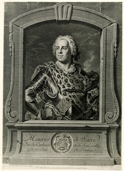 Maréchal Maurice de Saxe - German School