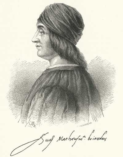 Matteo Maria Boiardo, poète de la Renaissance italienne (gravure) - German School