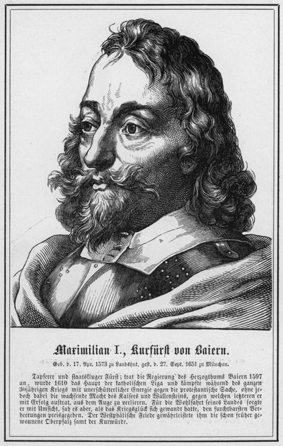 Maximilien I, Kurfürst von Bayern (gravure) - German School