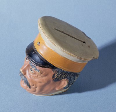Tirelire en forme du chancelier Otto von Bismarck (1815-98) - German School