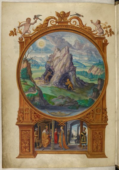 Ms Harley 3469, f.13v Alchimistes cherchant de l
