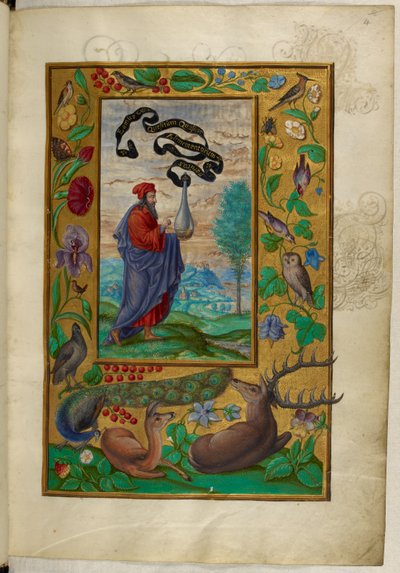 Ms Harley 3469, f.2 Philosophe avec une fiole, le Premier Traité, de 