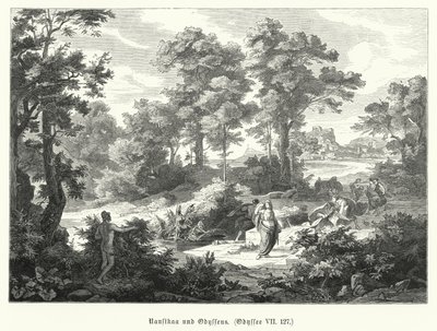 Nausicaa et Ulysse, scène de l