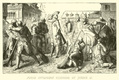 Nobles délinquants punis par Joseph II - German School