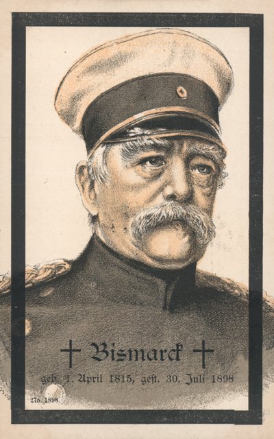 Otto von Bismarck (lithographie en couleur) - German School