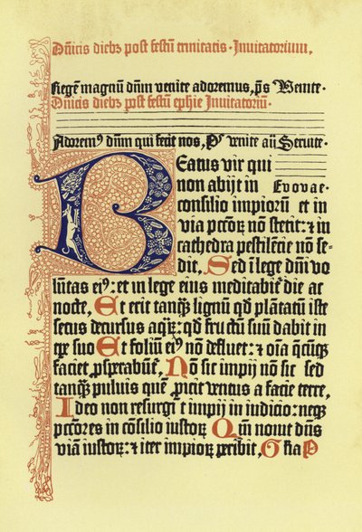 Page du Psalmorum Codex - German School