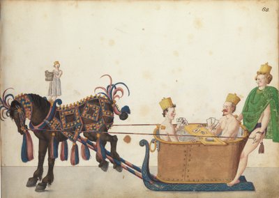 Traîneau de parade, c.1640 - German School