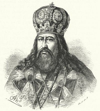 Patriarche Nikon de Moscou (gravure) - German School