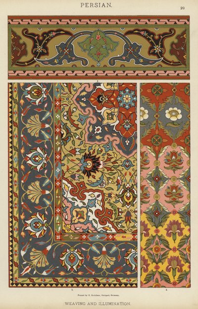 Tissage et enluminure persans - German School