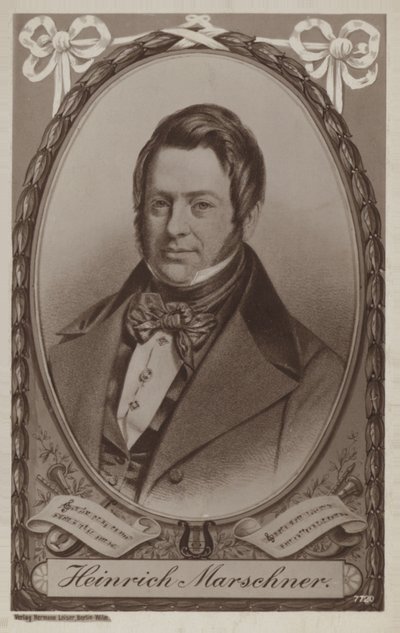 Portrait de Heinrich Marschner - German School