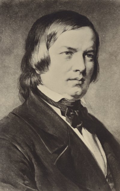 Portrait de Robert Schumann - German School