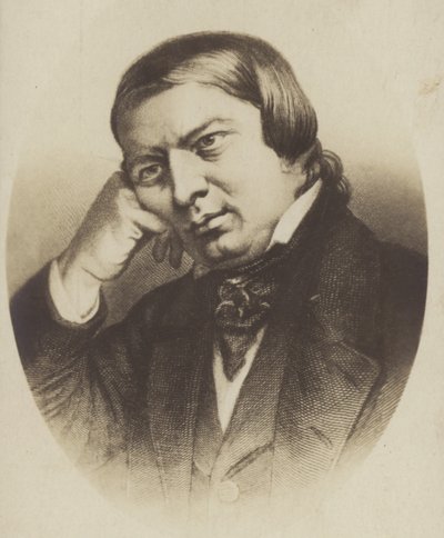 Portrait de Robert Schumann - German School
