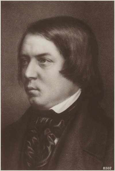 Portrait de Robert Schumann - German School
