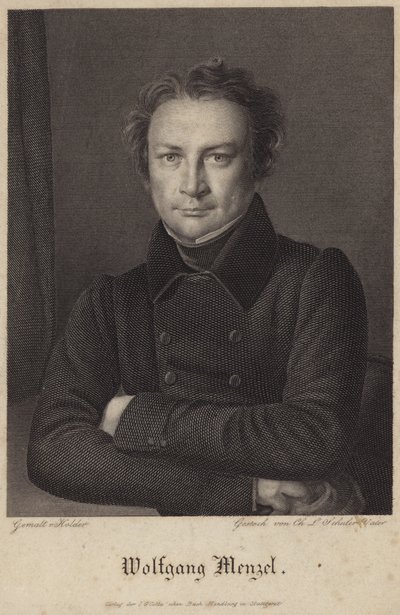 Portrait de Wolfgang Menzel - German School