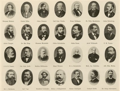 Portraits de célèbres Allemands de Ritter vom Deutschen Geiste - German School