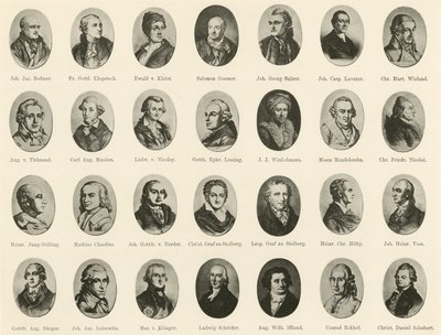 Portraits de célèbres Allemands de Ritter vom Deutschen Geiste - German School