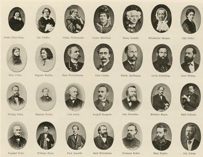 Portraits de célèbres Allemands de Ritter vom Deutschen Geiste - German School