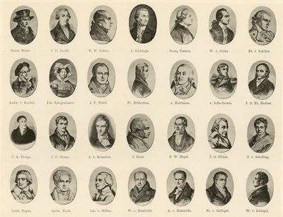 Portraits de célèbres Allemands de Ritter vom Deutschen Geiste - German School
