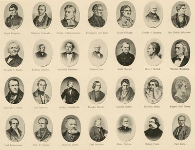 Portraits de célèbres Allemands de Ritter vom Deutschen Geiste - German School
