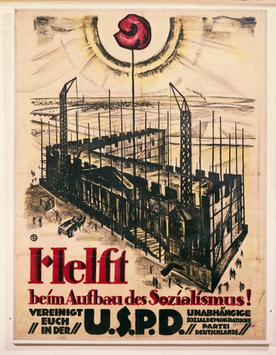 Affiche du parti social-démocrate indépendant d