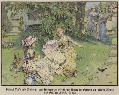 Princesses Louise et Frédérique de Mecklembourg-Strelitz à l
