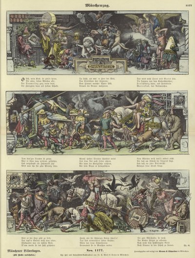 Procession de personnages de contes de fées - German School