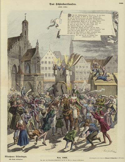 Procession du Schoenbartlaufen, Nuremberg, Allemagne, 1349-1539 - German School