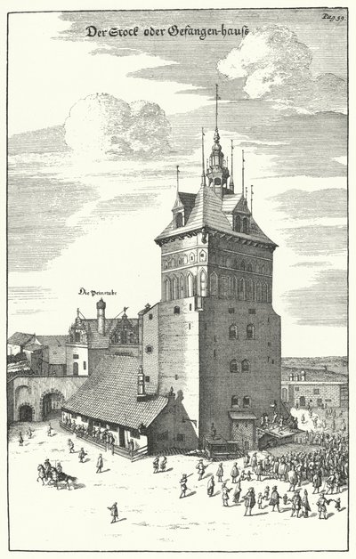 Flagellation publique à Dantzig à la fin du XVIIe siècle - German School