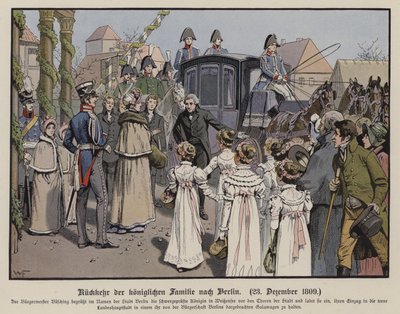 Retour de la famille royale prussienne à Berlin, 23 décembre 1809 - German School