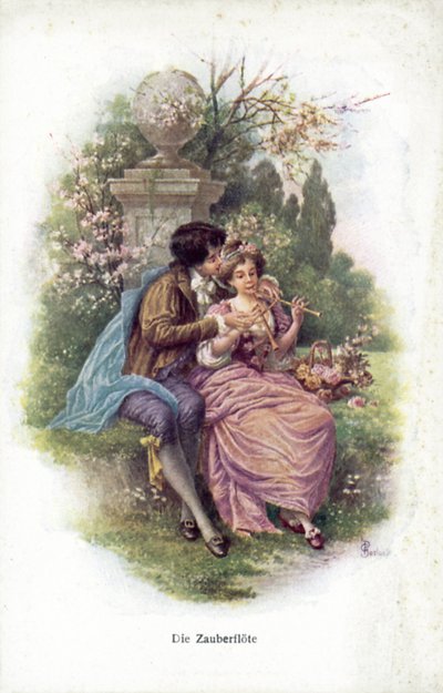 Scène de La Flûte enchantée - German School