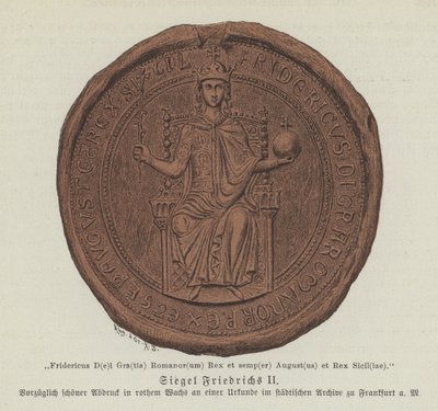 Sceau de Frédéric II, Saint-Empereur romain - German School