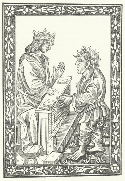 Salomon et Marcolf (gravure) - German School