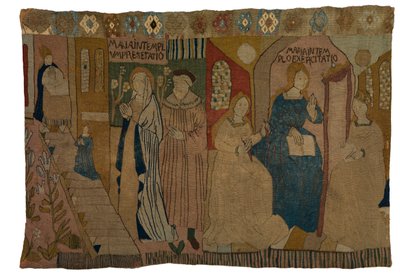 Tapisserie représentant la Présentation au Temple de la Vierge et son Éducation, de l