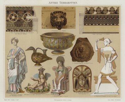 Antiquités en terre cuite - German School