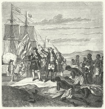 Les Brandebourgeois débarquant sur la côte de Guinée - German School