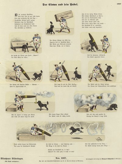 Le clown et son caniche - German School