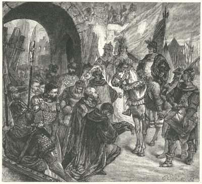 Le général hussite Prokop le Grand devant Naumburg - German School