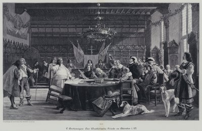 La paix de Westphalie mettant fin à la guerre de Trente Ans, Münster, Allemagne - German School