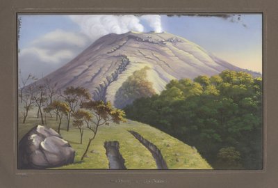 Le côté sud du sommet du Merapi vu d