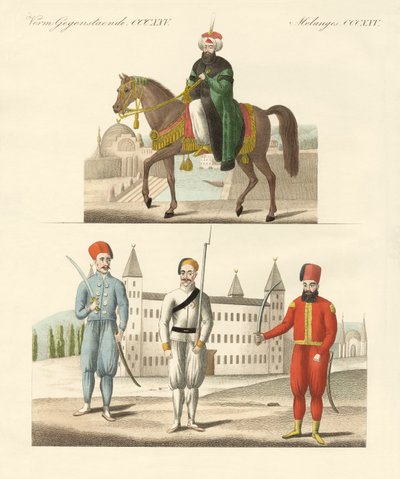 Le sultan turc Mahmud et ses nouvelles troupes - German School