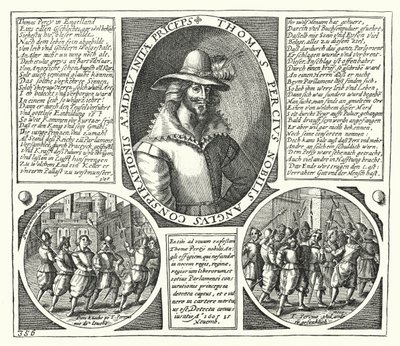 Thomas Percy, un des conspirateurs derrière la Conspiration des Poudres (gravure) - German School