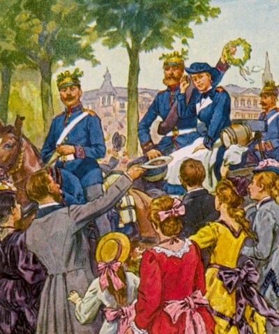 Retour des troupes - German School